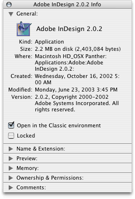 Force InDesign to launch in the Classic Environment